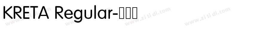 KRETA Regular字体转换
